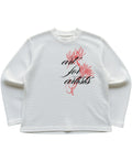 Off-white waffle knit oversized full-sleeve Front Design